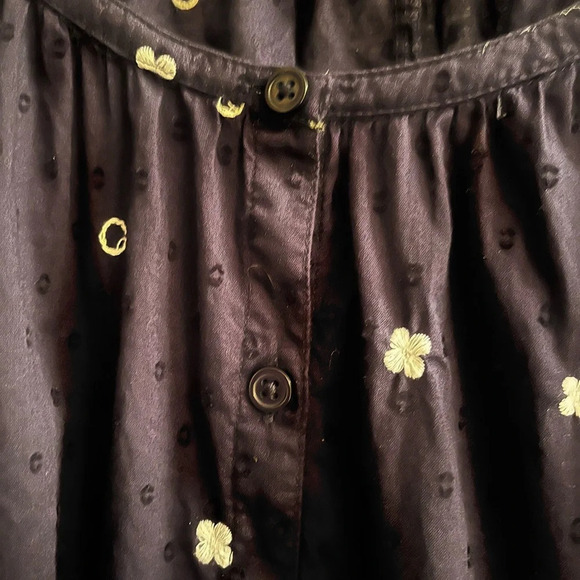 CROWN & IVY~ NAVY BLOUSE~DIMENSIONAL~XL - Picture 8 of 10